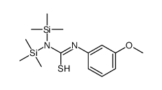 1,1-Bis(trimethylsilyl)-3-(m-methoxyphenyl)thiourea结构式