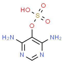 4,6-diaminopyrimidin-5-yl hydrogen sulfate Structure