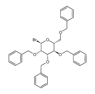 2,3,4,6-tetra-O-benzyl-α-D-mannopyranosyl bromide Structure