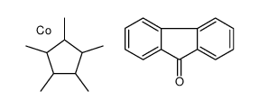 cobalt,fluoren-9-one,1,2,3,4,5-pentamethylcyclopentane Structure