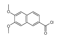 6,7-dimethoxy-2-naphthalenecarbonyl chloride Structure