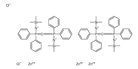 zinc,chlorozinc(1+),[[diphenyl(trimethylsilylimino)-λ5-phosphanyl]methylidene-diphenyl-λ5-phosphanyl]-trimethylsilylazanide结构式