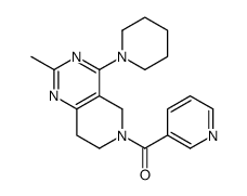 (2-methyl-4-piperidin-1-yl-7,8-dihydro-5H-pyrido[4,3-d]pyrimidin-6-yl)-pyridin-3-ylmethanone结构式