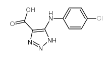 5-[(4-Chlorophenyl)amino]-1H-1,2,3-triazole-4-carboxylicacid Structure