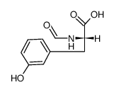 N-formyl-L-m-hydroxyphenylalanine Structure