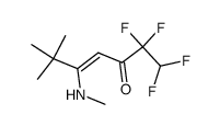 (Z)-1,1,2,2-tetrafluoro-6,6-dimethyl-5-(methylamino)hept-4-en-3-one Structure