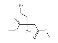 dimethyl 2-(2-bromoethyl)-2-hydroxybutanedioate Structure