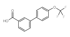 4-三氟甲氧基-联苯-3-羧酸结构式