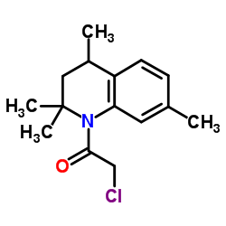 2-CHLORO-1-(2,2,4,7-TETRAMETHYL-3,4-DIHYDRO-2H-QUINOLIN-1-YL)-ETHANONE结构式