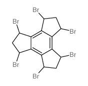 1H-Trindene,1,3,4,6,7,9-hexabromo-2,3,4,5,6,7,8,9-octahydro-结构式