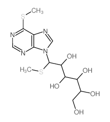 6-methylsulfanyl-6-(6-methylsulfanylpurin-9-yl)hexane-1,2,3,4,5-pentol Structure