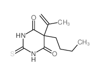 5-butyl-5-prop-1-en-2-yl-2-sulfanylidene-1,3-diazinane-4,6-dione结构式