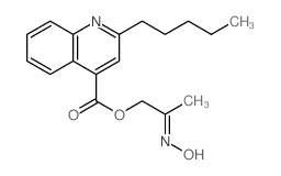 [(2Z)-2-hydroxyiminopropyl] 2-pentylquinoline-4-carboxylate结构式