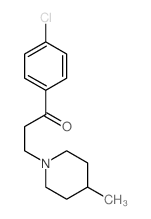 1-Propanone,1-(4-chlorophenyl)-3-(4-methyl-1-piperidinyl)- Structure