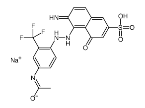 sodium 5-[[4-acetamido-2-(trifluoromethyl)phenyl]azo]-6-amino-4-hydroxynaphthalene-2-sulphonate Structure