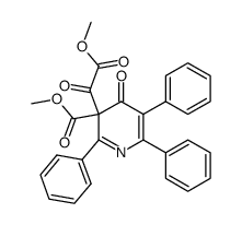 methyl 3-(2-methoxy-2-oxoacetyl)-4-oxo-2,5,6-triphenyl-3,4-dihydropyridine-3-carboxylate Structure