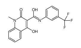 4-hydroxy-1-methyl-2-oxo-N-[3-(trifluoromethyl)phenyl]quinoline-3-carboxamide结构式