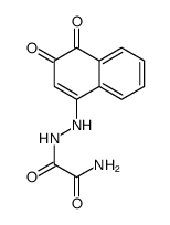 Semioxazamide, 1-(3,4-dihydro-3,4-dioxo-1-naphthyl)- Structure