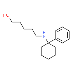 N-(5-hydroxypentyl)-1-phenylcyclohexylamine结构式