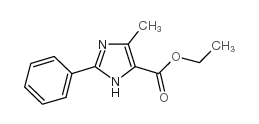 5-甲基-2-苯基-3H-咪唑-4-羧酸乙酯结构式