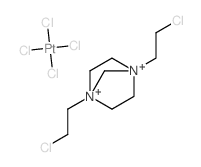 1,4-bis(2-chloroethyl)-1,4-diazoniabicyclo[2.2.1]heptane; tetrachloroplatinum picture