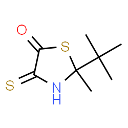 5-Thiazolidinone,2-(1,1-dimethylethyl)-2-methyl-4-thioxo-(9CI) structure