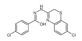 4-chloro-N'-(7-chloro-2H-1,4-benzothiazin-3-yl)benzohydrazide Structure