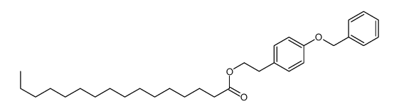 2-(4-phenylmethoxyphenyl)ethyl hexadecanoate结构式