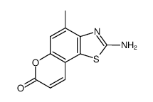 7H-Pyrano[2,3-g]benzothiazol-7-one,2-amino-4-methyl- Structure