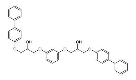 1-[3-[2-hydroxy-3-(4-phenylphenoxy)propoxy]phenoxy]-3-(4-phenylphenoxy)propan-2-ol Structure