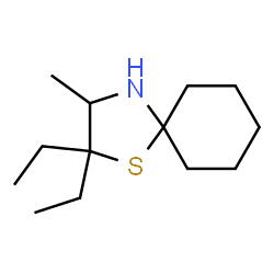 1-Thia-4-azaspiro[4.5]decane,2,2-diethyl-3-methyl-(8CI) structure