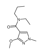 1H-Pyrazole-4-carboxamide,N-ethyl-3-methoxy-1-methyl-N-propyl-(9CI) structure