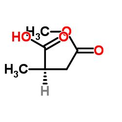(R)-4-Methoxy-2-methyl-4-oxobutanoic acid structure