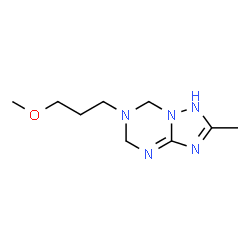 [1,2,4]Triazolo[1,5-a][1,3,5]triazine,1,5,6,7-tetrahydro-6-(3-methoxypropyl)-2-methyl-(9CI) Structure