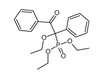 diethyl α-ethoxy-α-benzoylbenzylphosphonate结构式