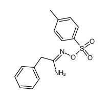 (Z)-2-phenyl-N'-(tosyloxy)acetimidamide结构式