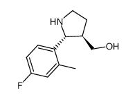 3-Pyrrolidinemethanol,2-(4-fluoro-2-methylphenyl)-,(2R,3R)-(9CI)结构式