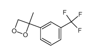 3-methyl-3-(m-trifluoromethylphenyl)-1,2-dioxetane Structure