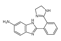 2-[2-(4,5-dihydro-1H-imidazol-2-yl)phenyl]-3H-benzimidazol-5-amine结构式