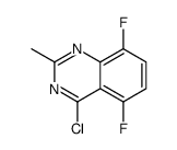 4-chloro-5,8-difluoro-2-methylquinazoline结构式