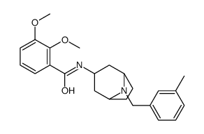 2,3-dimethoxy-N-[8-[(3-methylphenyl)methyl]-8-azabicyclo[3.2.1]octan-3-yl]benzamide结构式