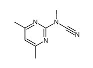 2-(N-Methylcyanoamino)-4,6-dimethylpyrimidine Structure