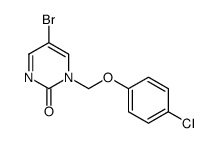 5-bromo-1-[(4-chlorophenoxy)methyl]pyrimidin-2-one Structure