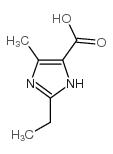 2-乙基-5-甲基-3H-咪唑-4-羧酸结构式