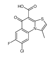 8-chloro-7-fluoro-1-methyl-5-oxo-5H-thiazolo[3,2-a]quinoline-4-carboxylic acid结构式