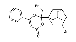 2-(3-Bromo-1-adamantyl)-2-bromomethyl-6-phenyl-1,3-dioxen-4-one Structure