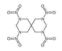 2,4,8,10-tetranitro-2,4,8,10-tetraazaspiro<5.5>undecane结构式