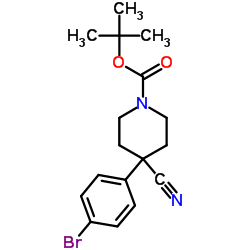 4-(4-溴苯基)-4-氰基哌啶-1-羧酸叔丁酯图片