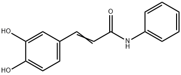 2-PropenaMide, 3-(3,4-dihydroxyphenyl)-N-phenyl- Structure