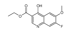 ethyl 7-fluoro-4-hydroxy-6-methoxyquinoline-3-carboxylate Structure